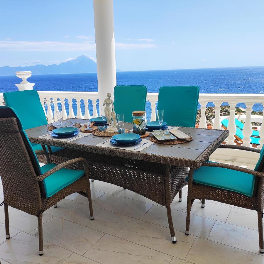 Villa Ulyana Kriaritsi - Athos Sea View & Spa Esterno foto