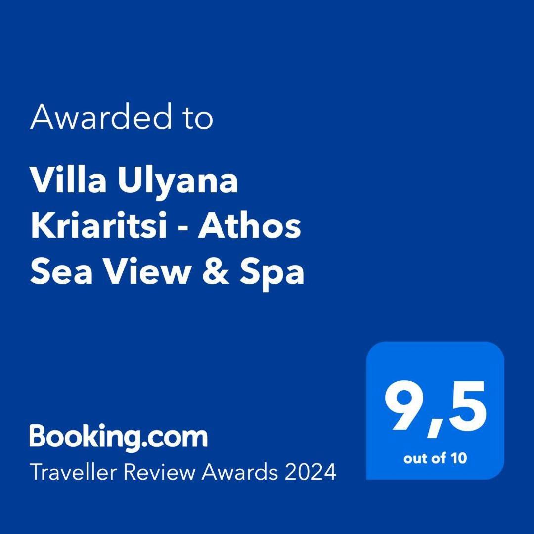 Villa Ulyana Kriaritsi - Athos Sea View & Spa Esterno foto