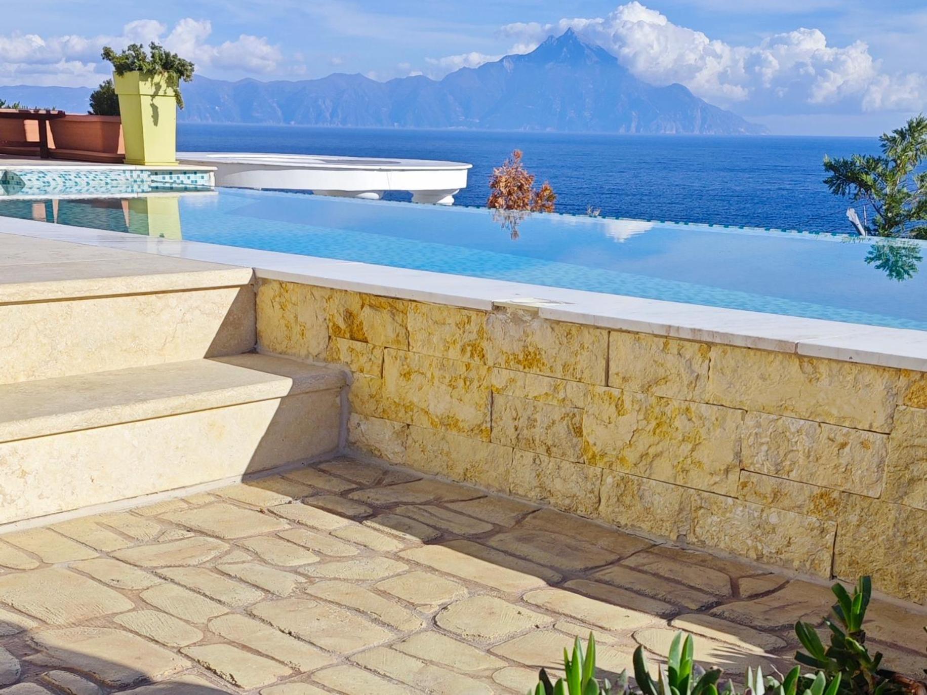 Villa Ulyana Kriaritsi - Athos Sea View & Spa Esterno foto